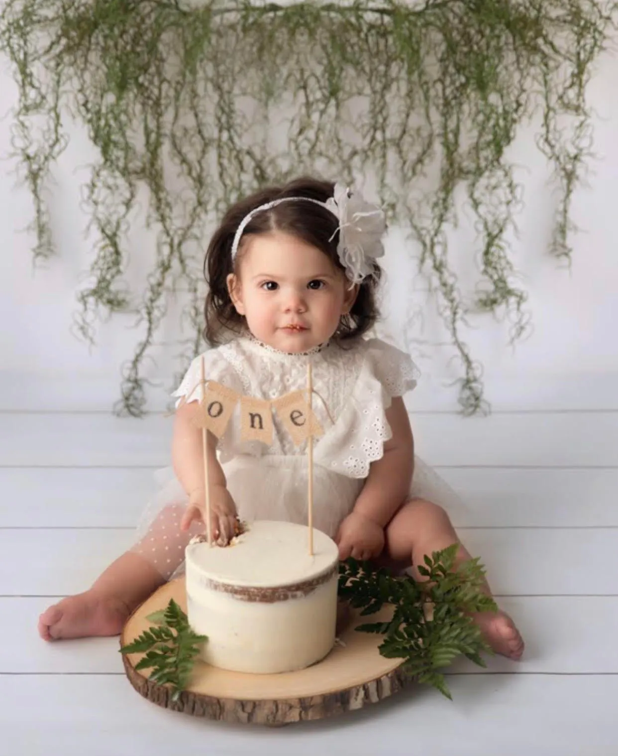 $15.00 EA - 3-6M X 2 - *BEST SELLER* Aurora Ivory/White Lace Vintage Romper
