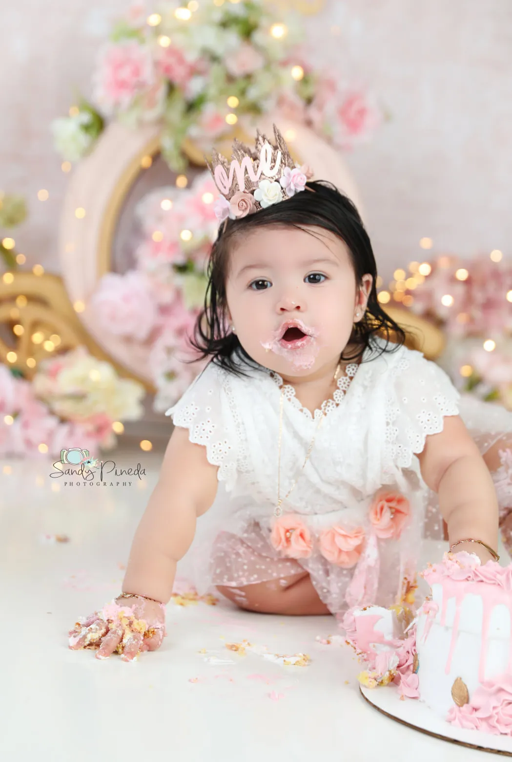 $15.00 EA - 3-6M X 2 - *BEST SELLER* Aurora Ivory/White Lace Vintage Romper