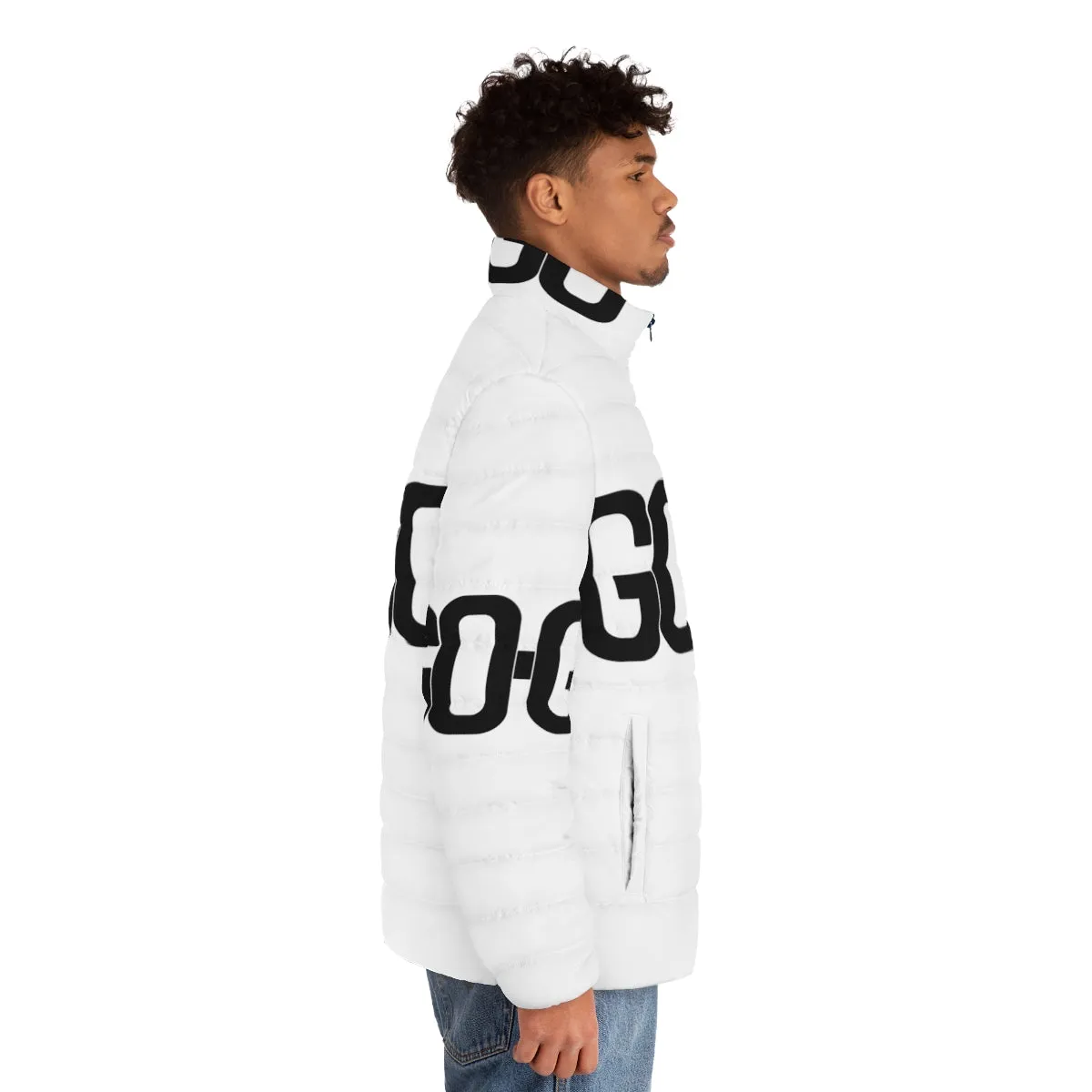 80s Pop-Inspired Go Go Puffer Jacket - Retro Music Lover's Delight