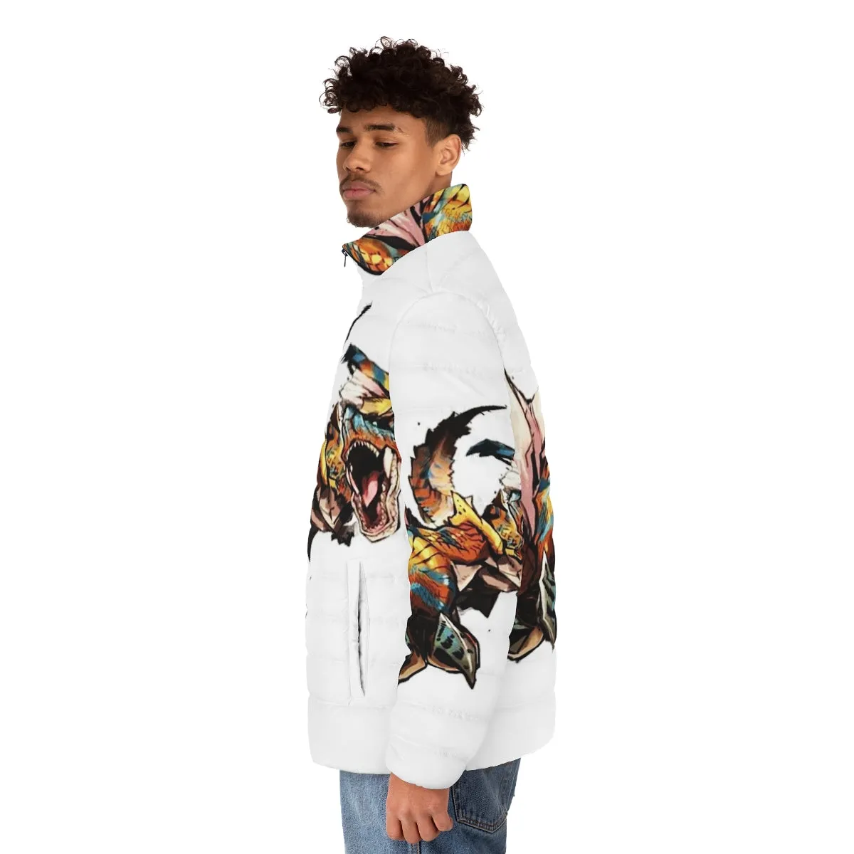 Absolute Power Tigrex Puffer Jacket - Monster Hunter Inspired Warm Winter Wear