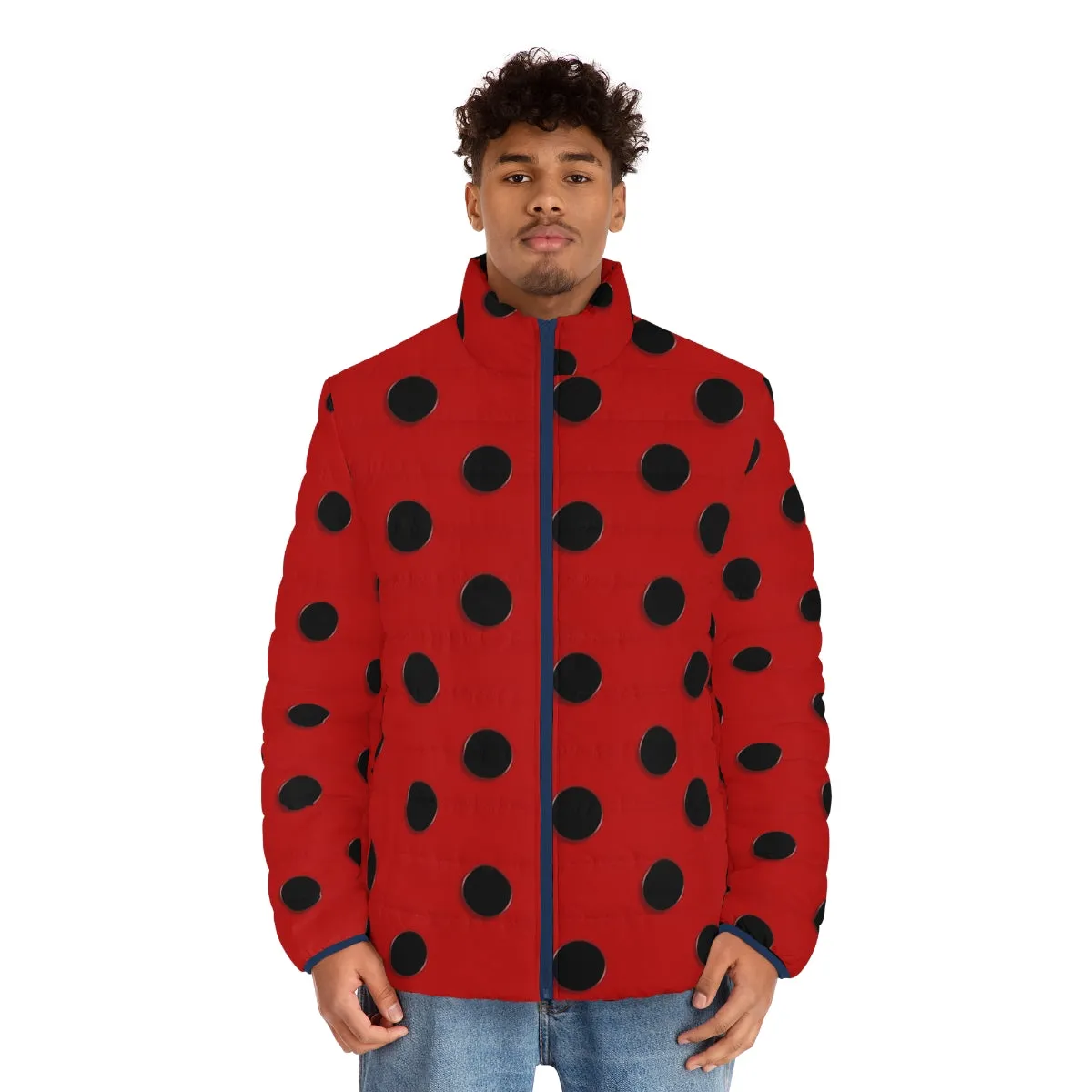 Adorable Ladybug Puffer Jacket for Girls - Spring Luck and Style