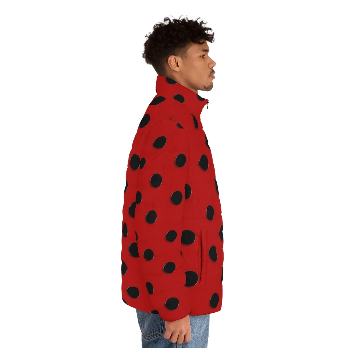 Adorable Ladybug Puffer Jacket for Girls - Spring Luck and Style