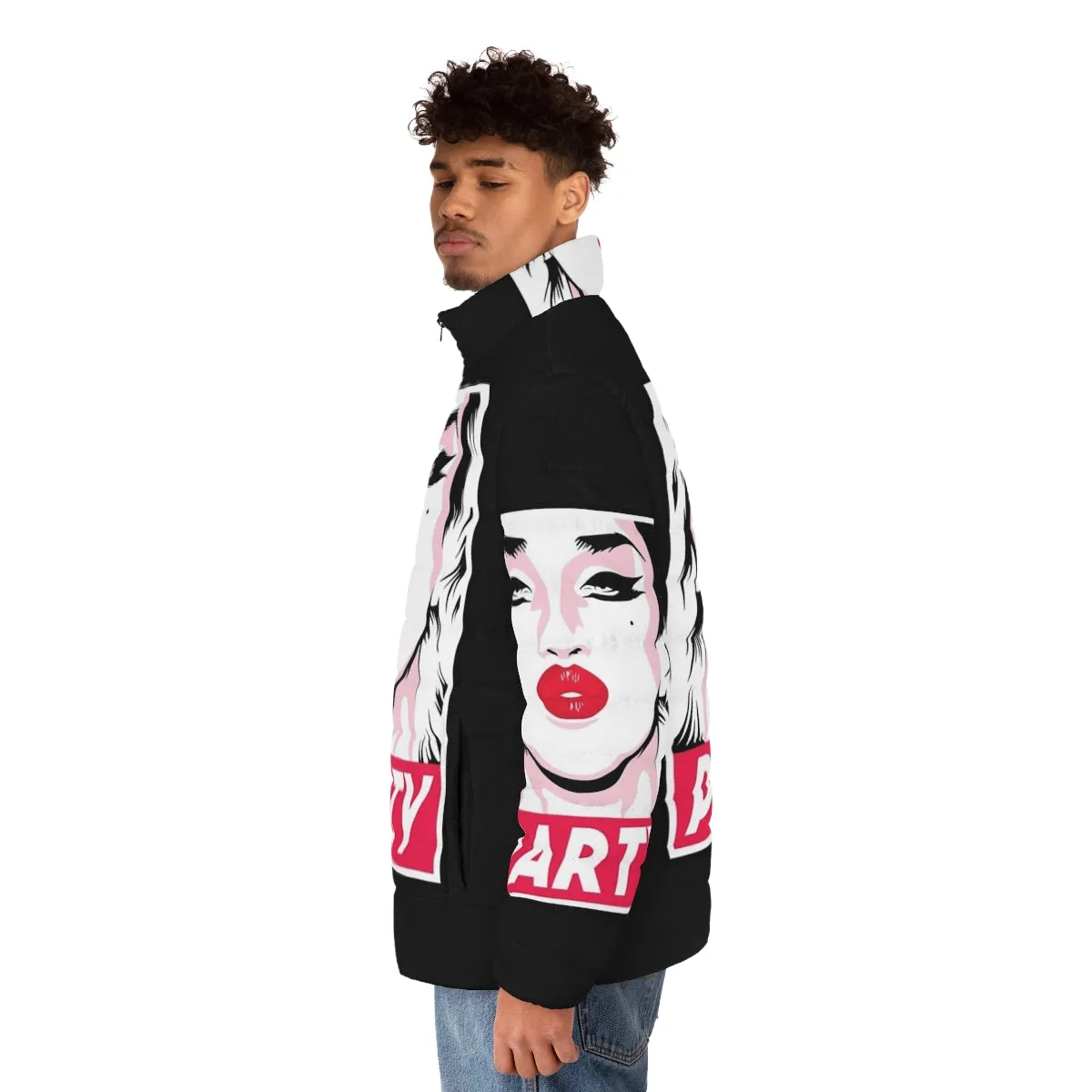 Adore Delano Puffer Jacket - Drag Race Inspired Party Outfit