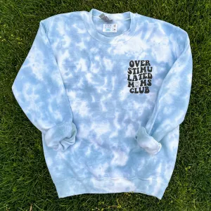 Adult Tie-Dye Crewneck Sweatshirt - Overstimulated Moms Club