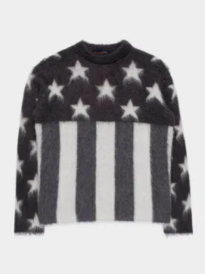 American Flag Mohair Sweater