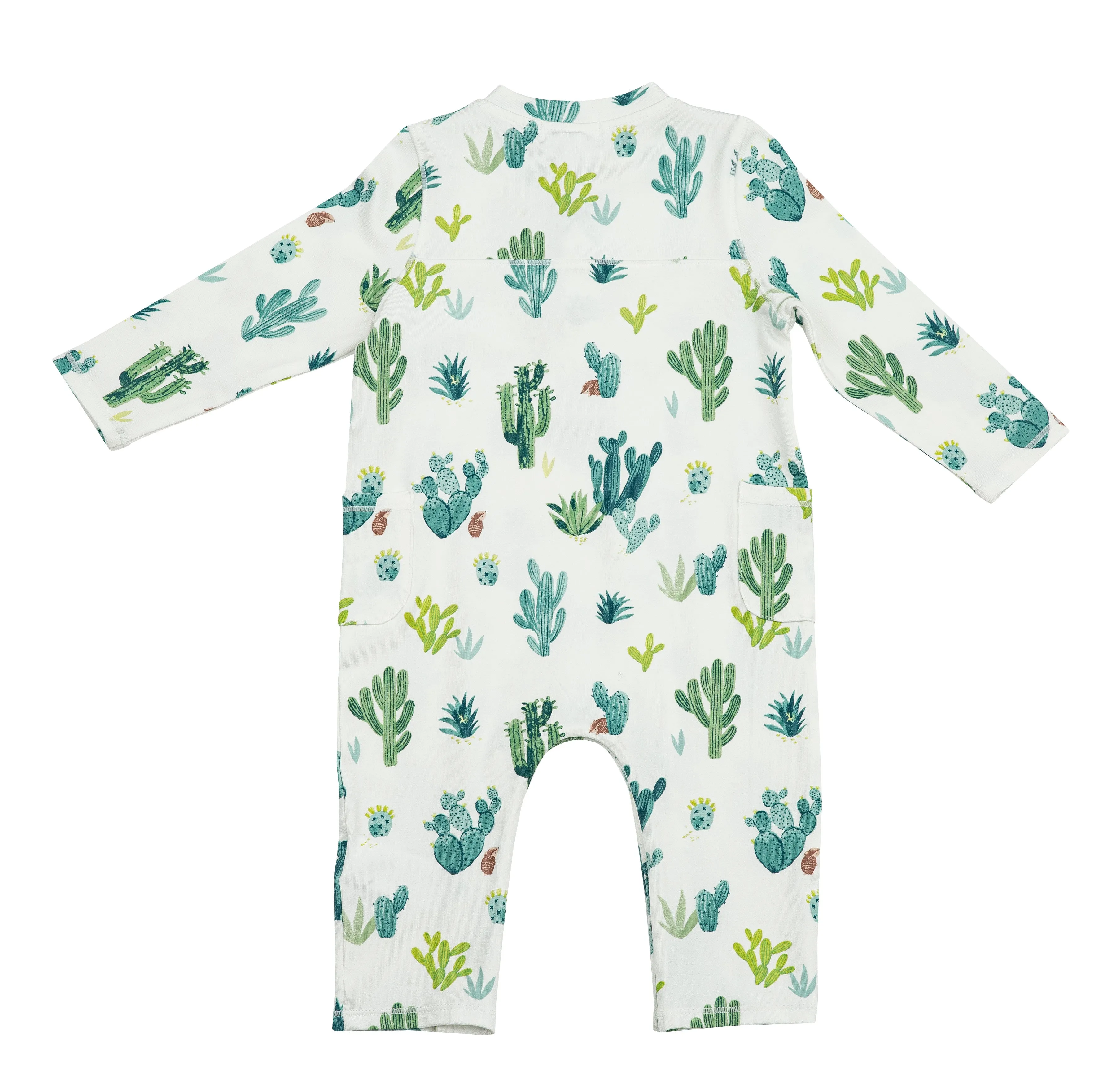 Angel Dear Cactus Ivory Bamboo Romper