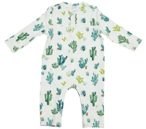 Angel Dear Cactus Ivory Bamboo Romper