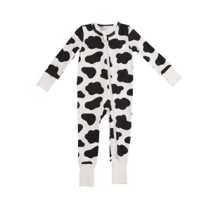 Angel Dear Two Way Zipper Romper in Cow