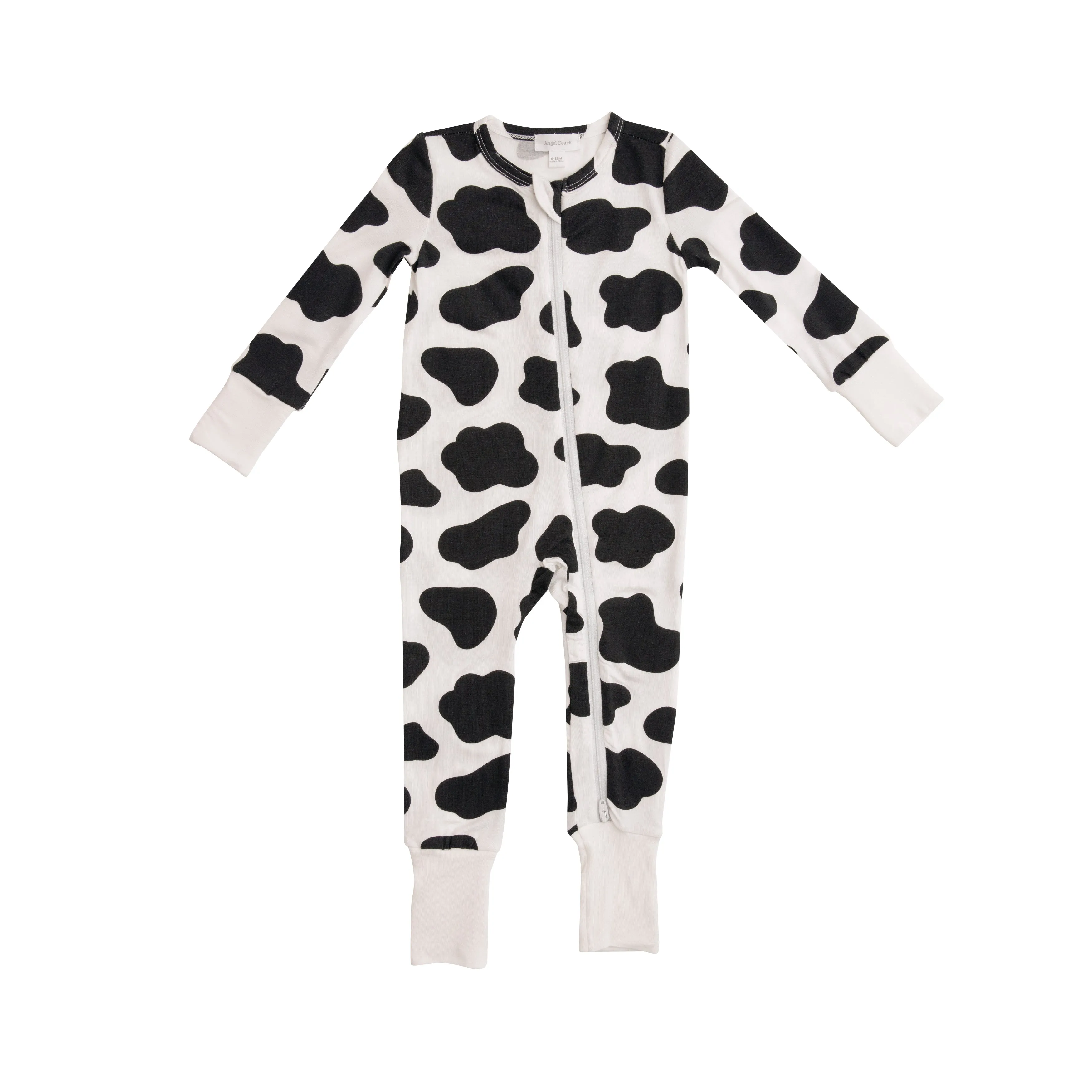Angel Dear Two Way Zipper Romper in Cow