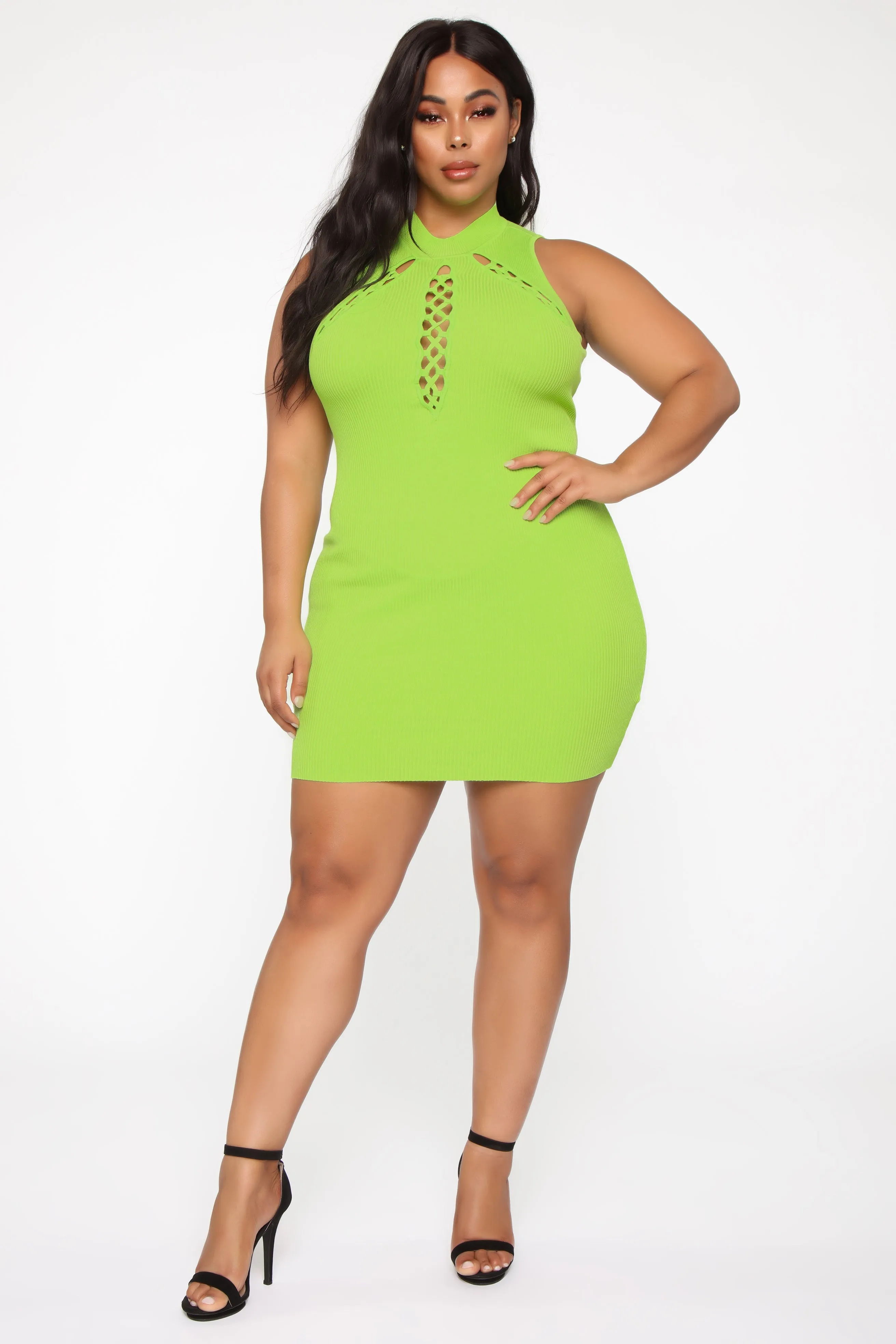 Ayesha Mini Dress - Lime