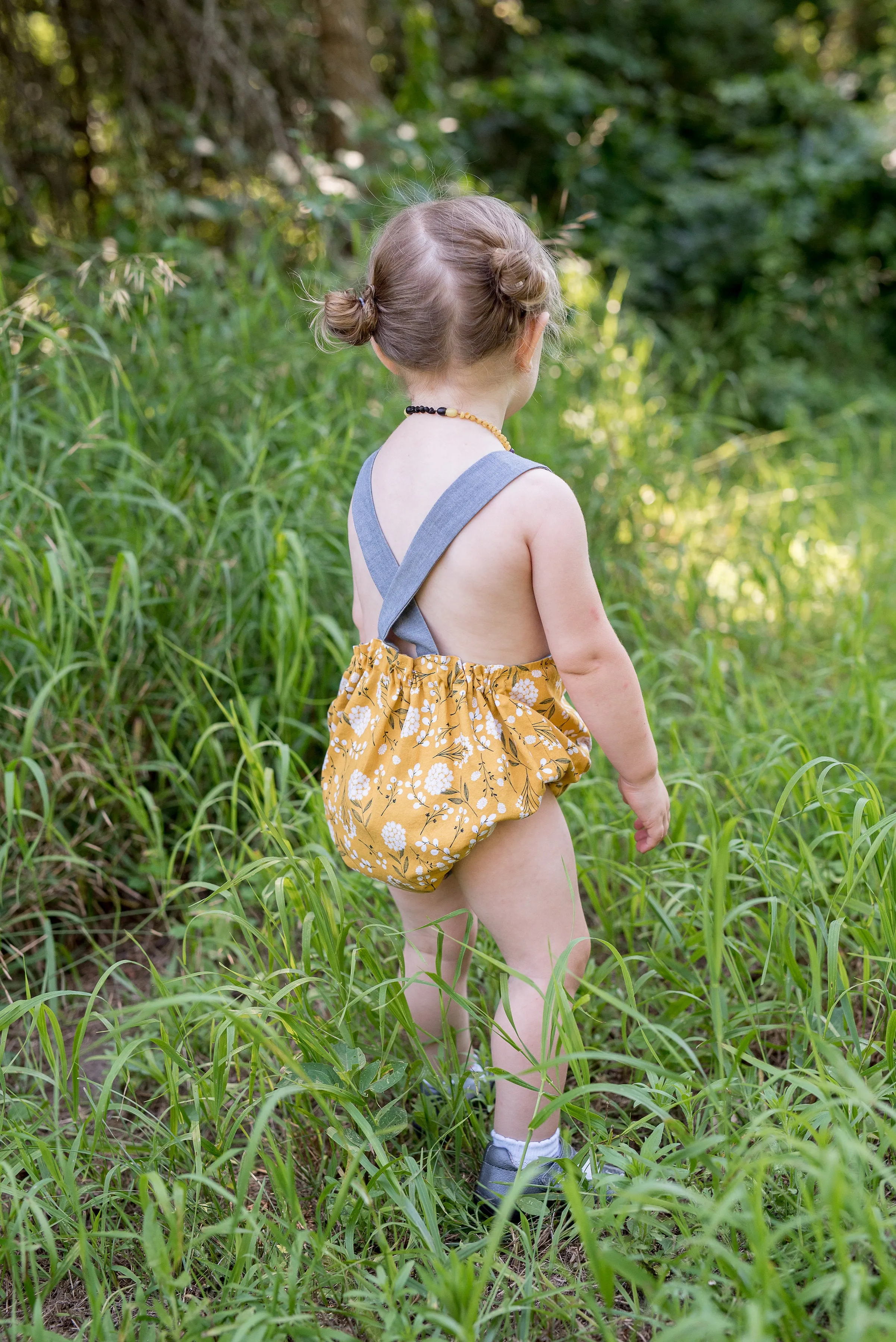 Baby Boy and Girl Romper PDF Sewing Pattern, DIMPLES reversible baby sunsuit/romper, sizes 3 months - 3 years