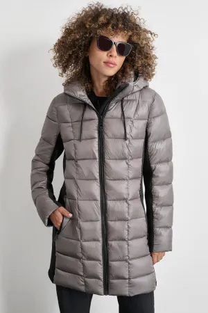 BOX QUILT LONG PUFFER