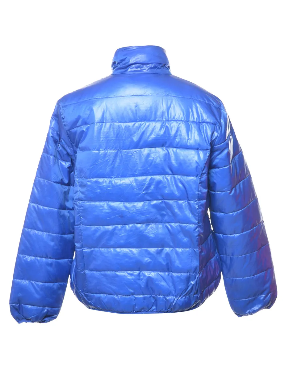 Bright Blue Puffer Jacket - XL