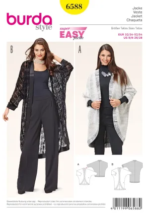 Burda Pattern 6588 Jacket (6-28)