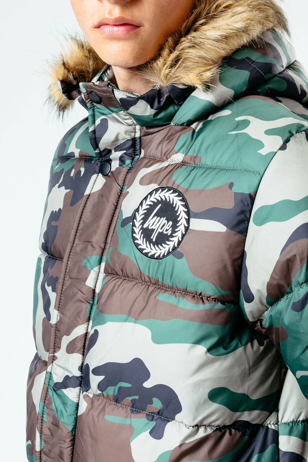 Camo Kids Explorer Jacket - Khaki