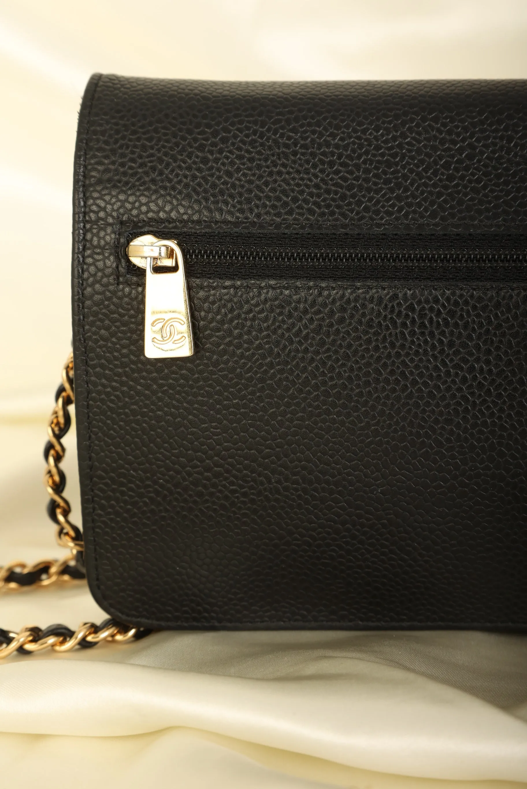 Chanel Caviar Timeless Wallet on Chain