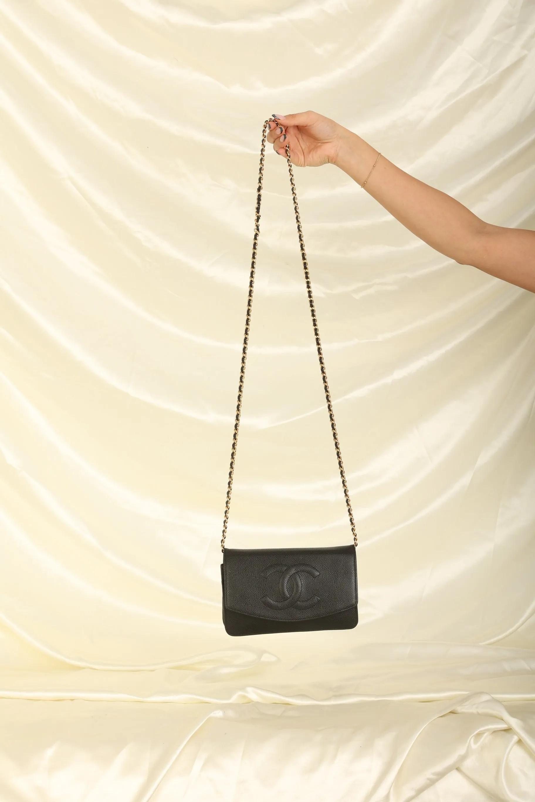 Chanel Caviar Timeless Wallet on Chain