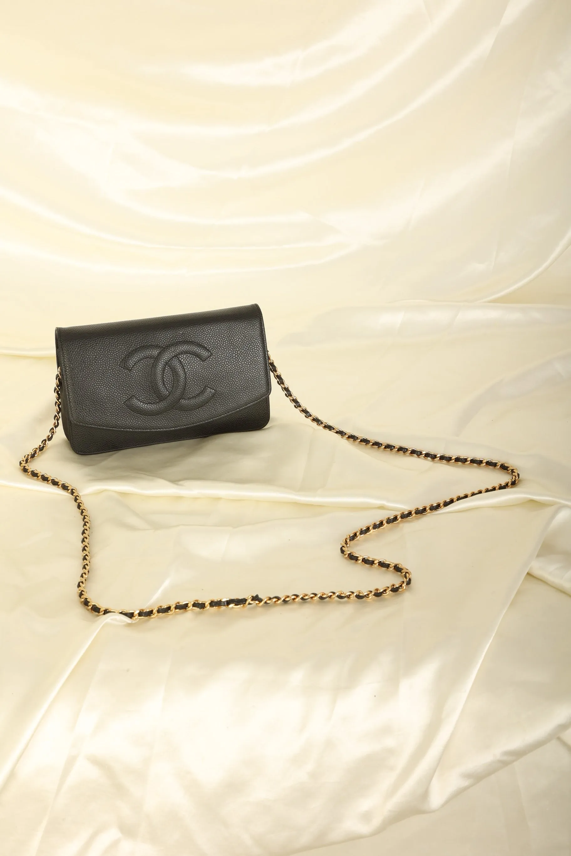 Chanel Caviar Timeless Wallet on Chain