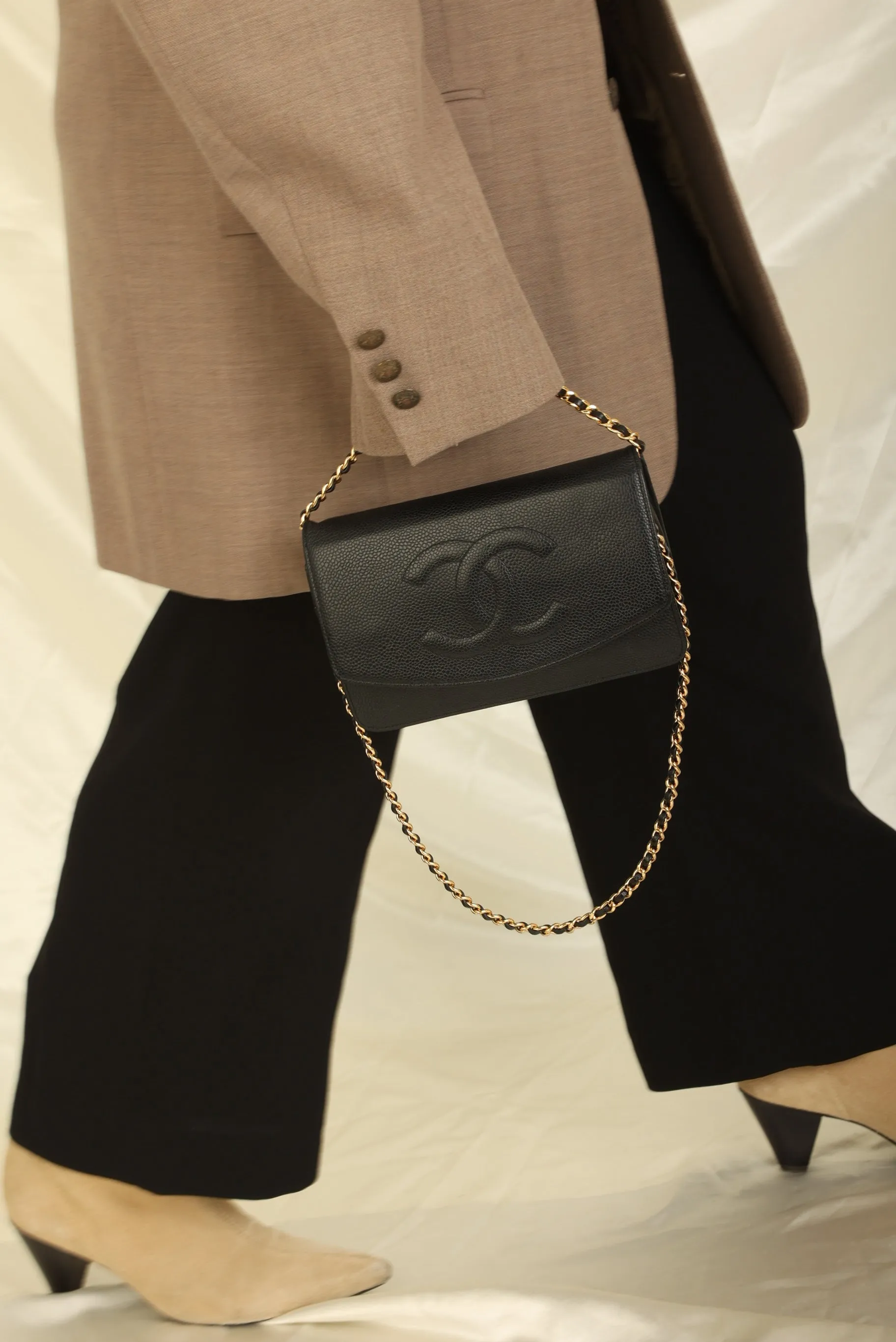 Chanel Caviar Timeless Wallet on Chain