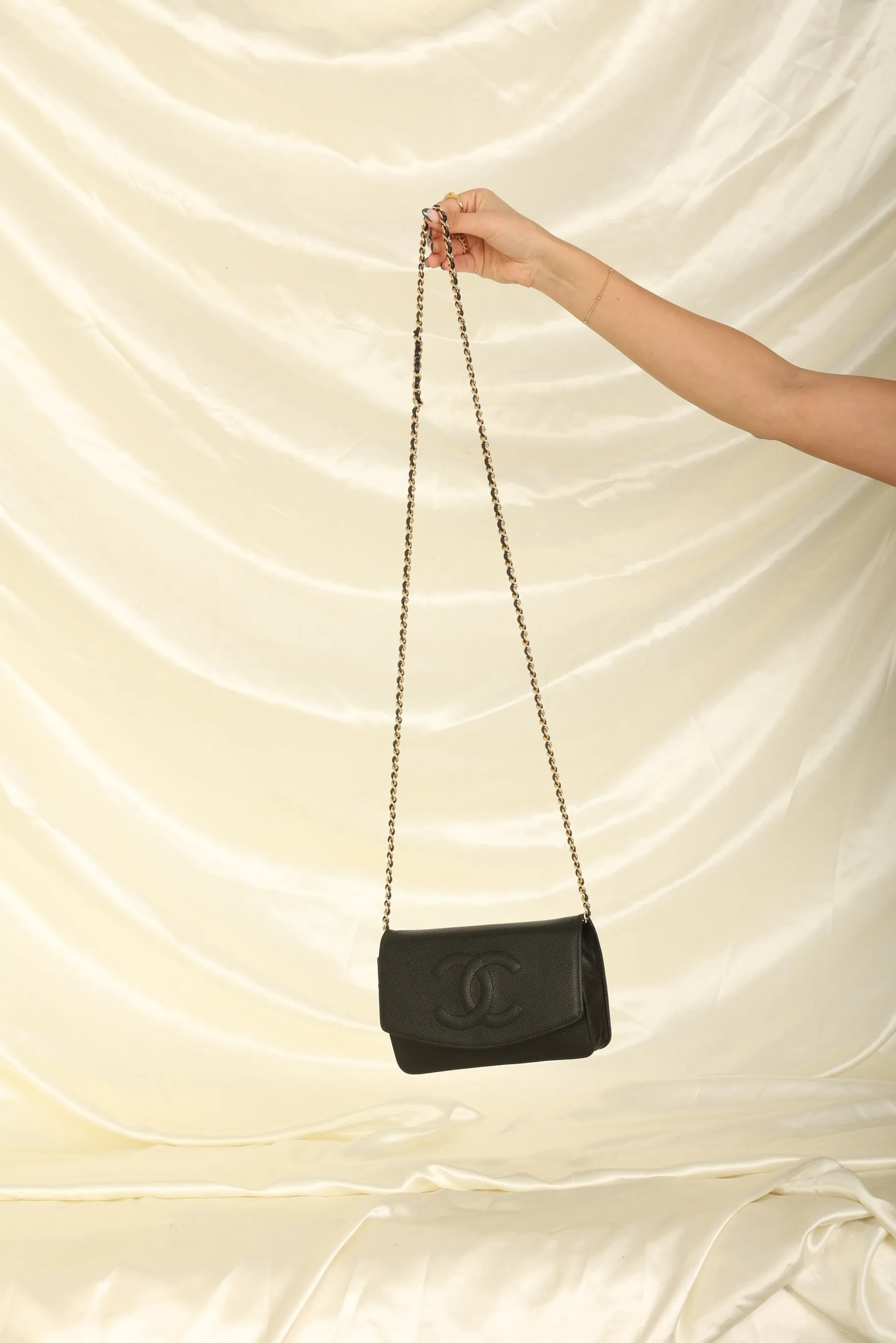 Chanel Caviar Timeless Wallet on Chain