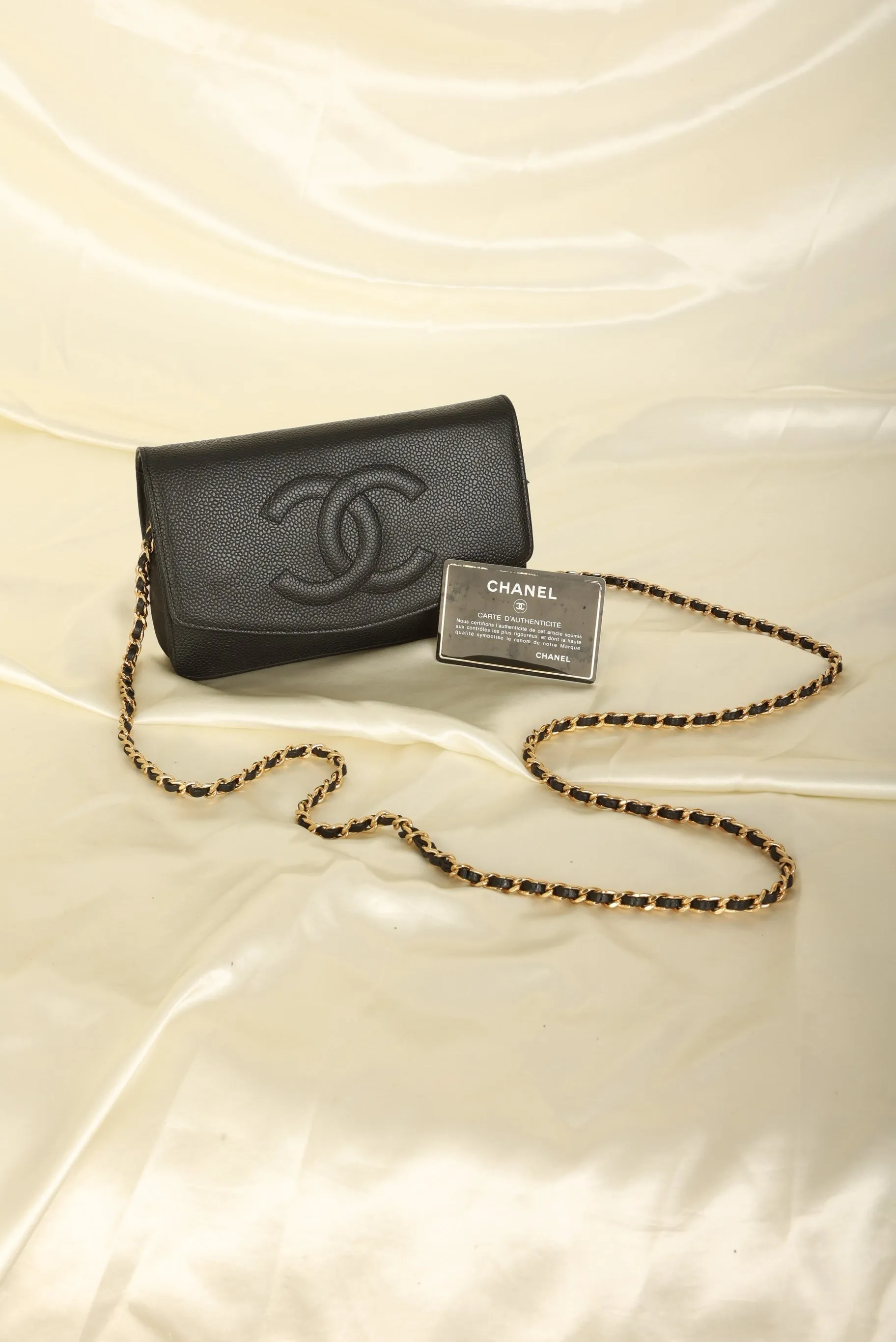 Chanel Caviar Timeless Wallet on Chain