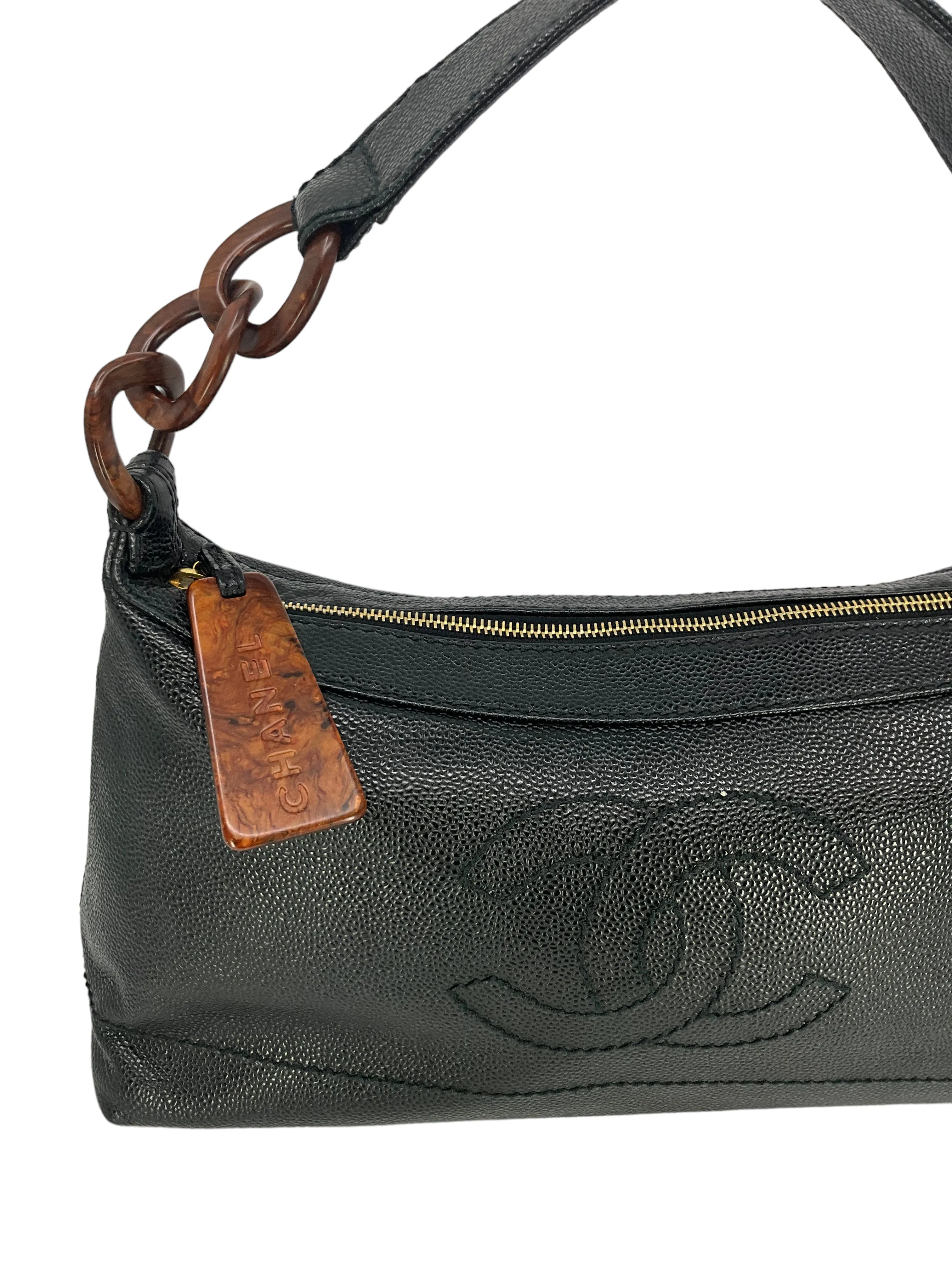 CHANEL Vintage Timeless CC Tortoise Shell Bag