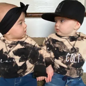 Child Bleach Dye Sweatshirt