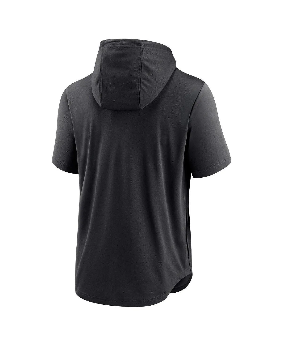 Colorado Rockies Lockup Performance Nike Men's Black Logo Short Sleeve Hoodie Pullover
