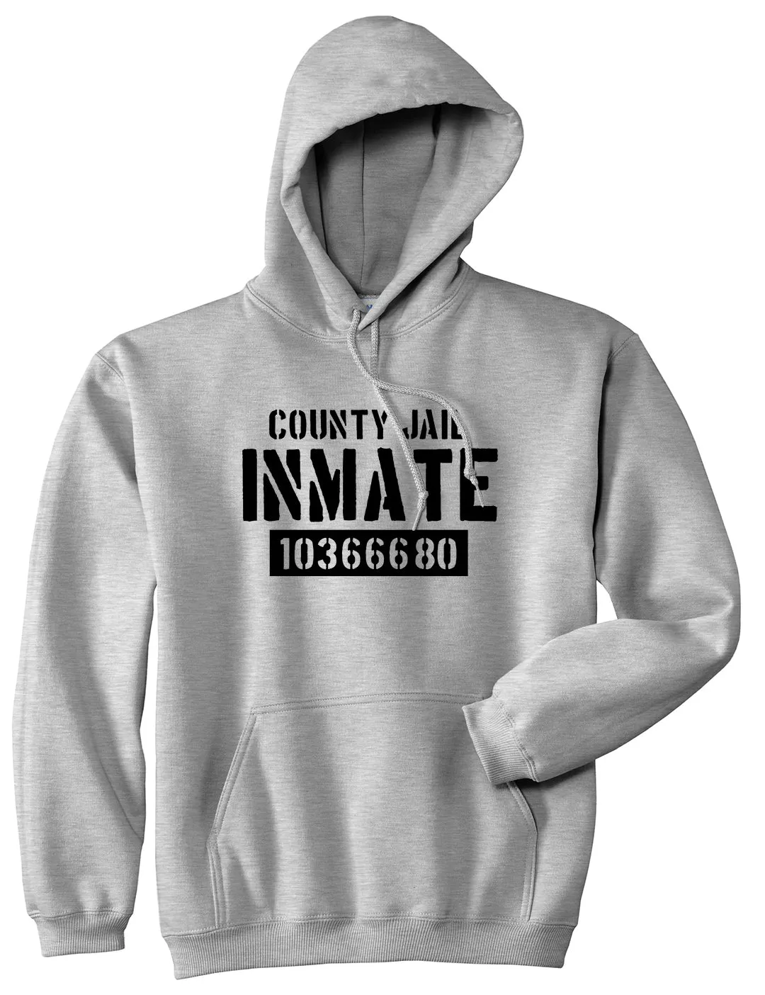 County Jail Inmate 666 Halloween Costume Mens Pullover Hoodie