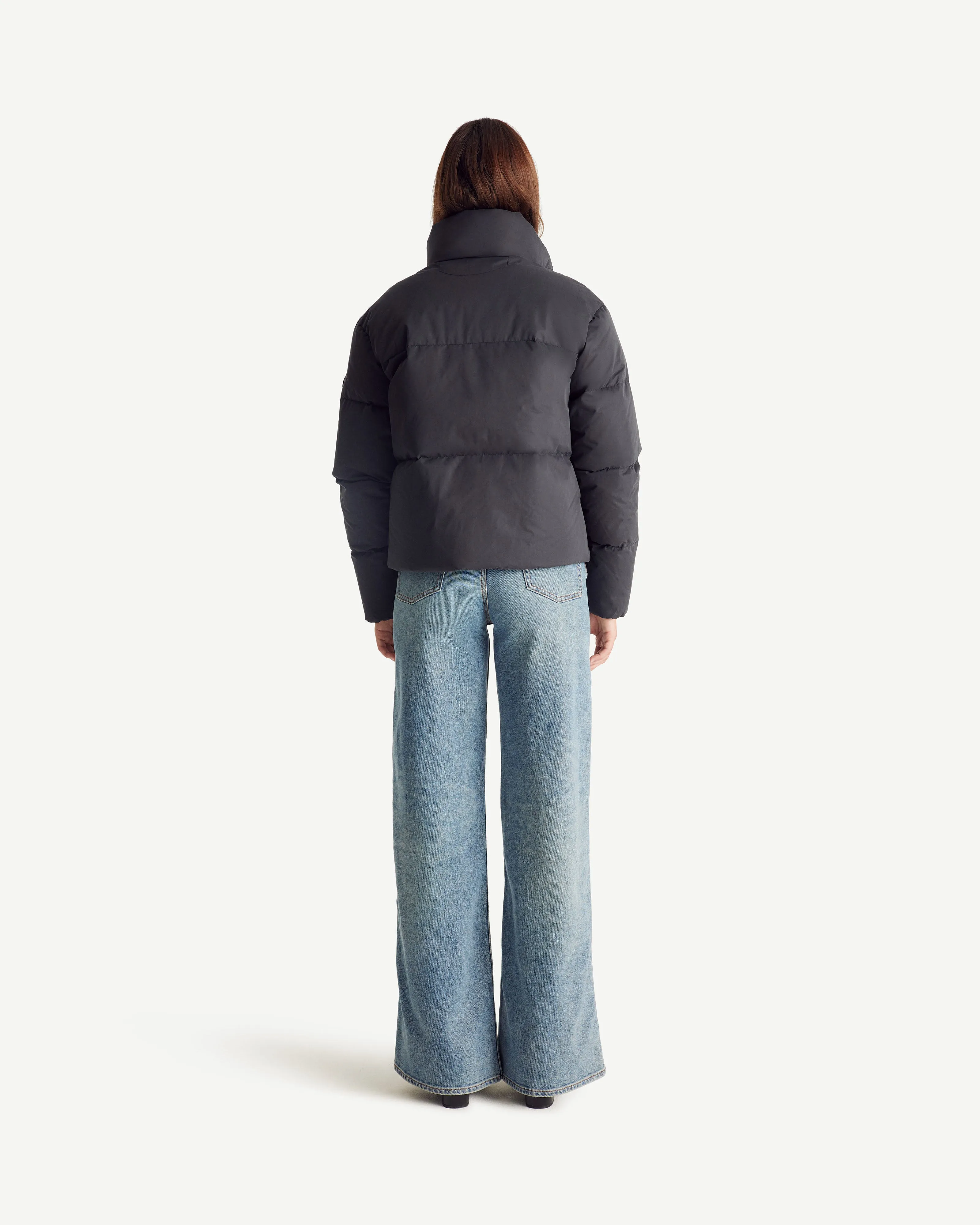 Doudoune courte esprit 'Puffer' Noir Ozaka