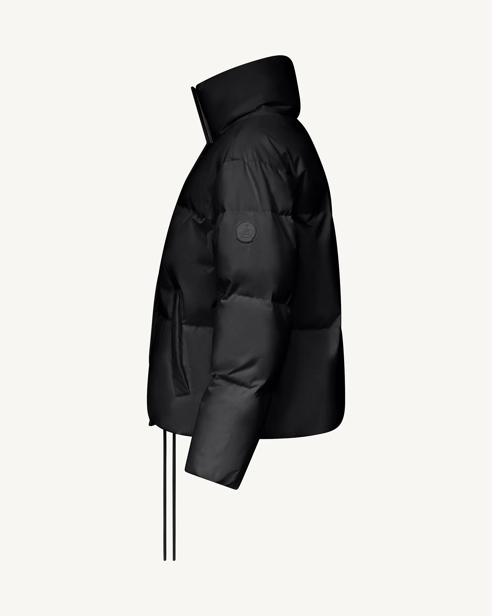 Doudoune courte esprit 'Puffer' Noir Ozaka