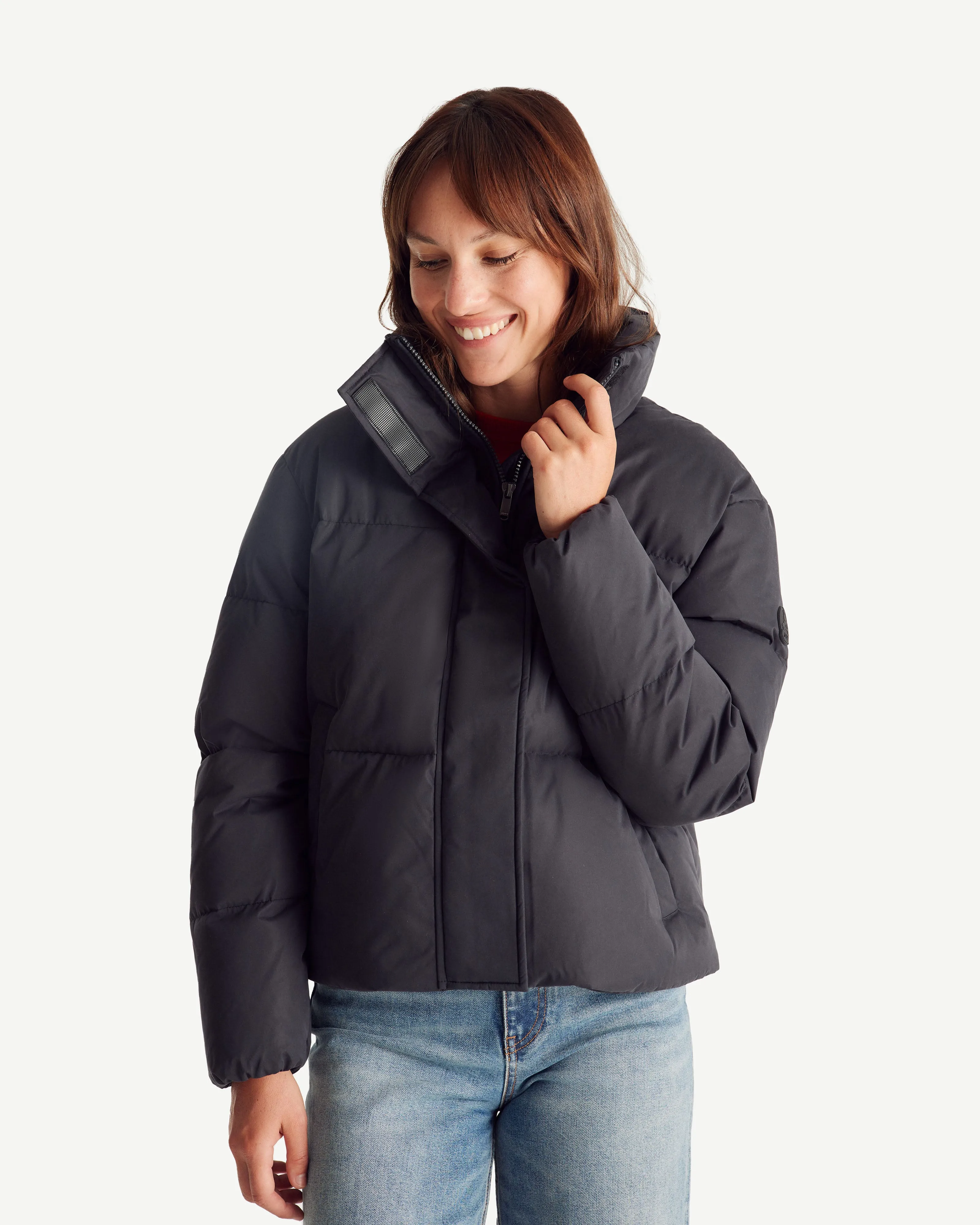 Doudoune courte esprit 'Puffer' Noir Ozaka