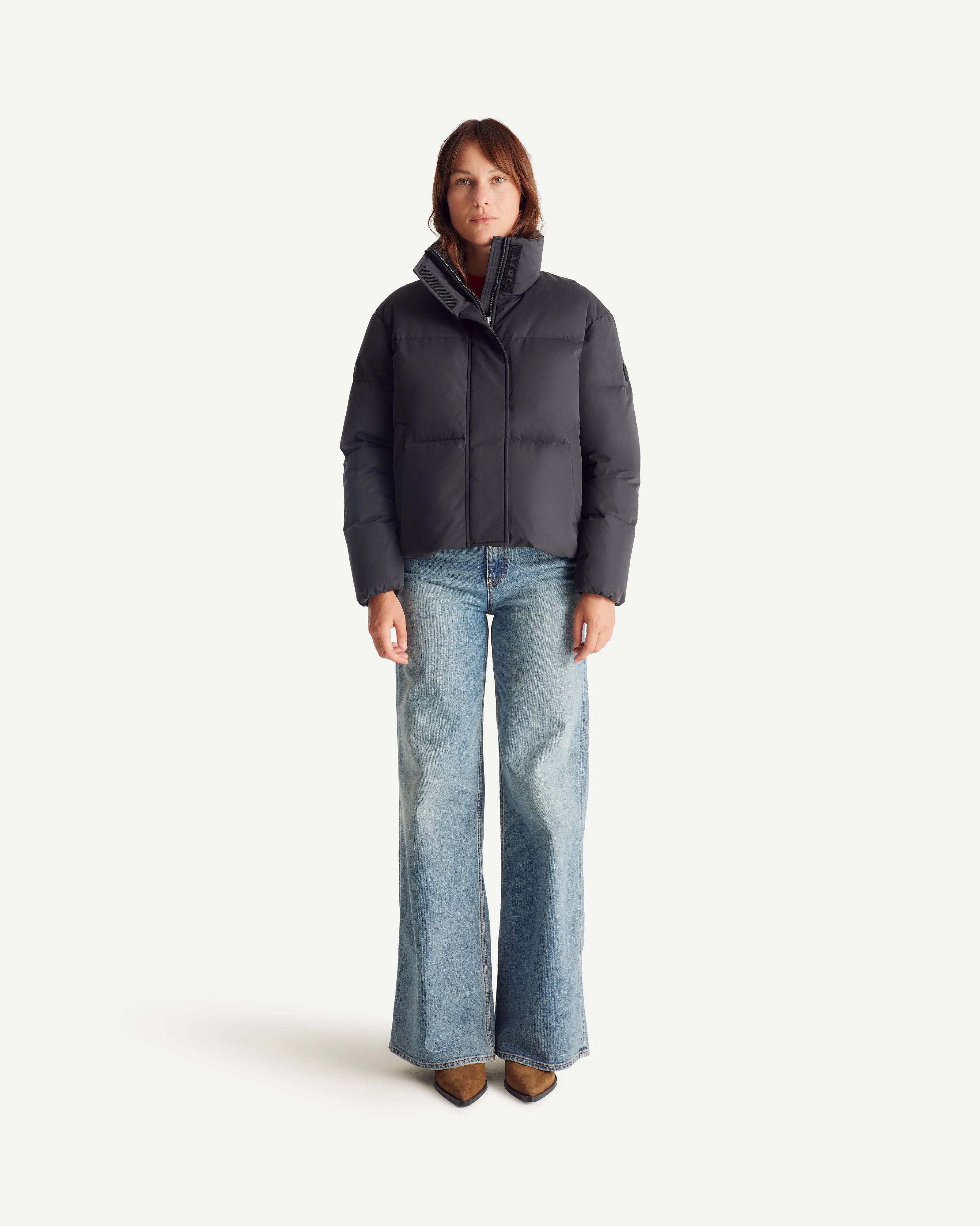 Doudoune courte esprit 'Puffer' Noir Ozaka