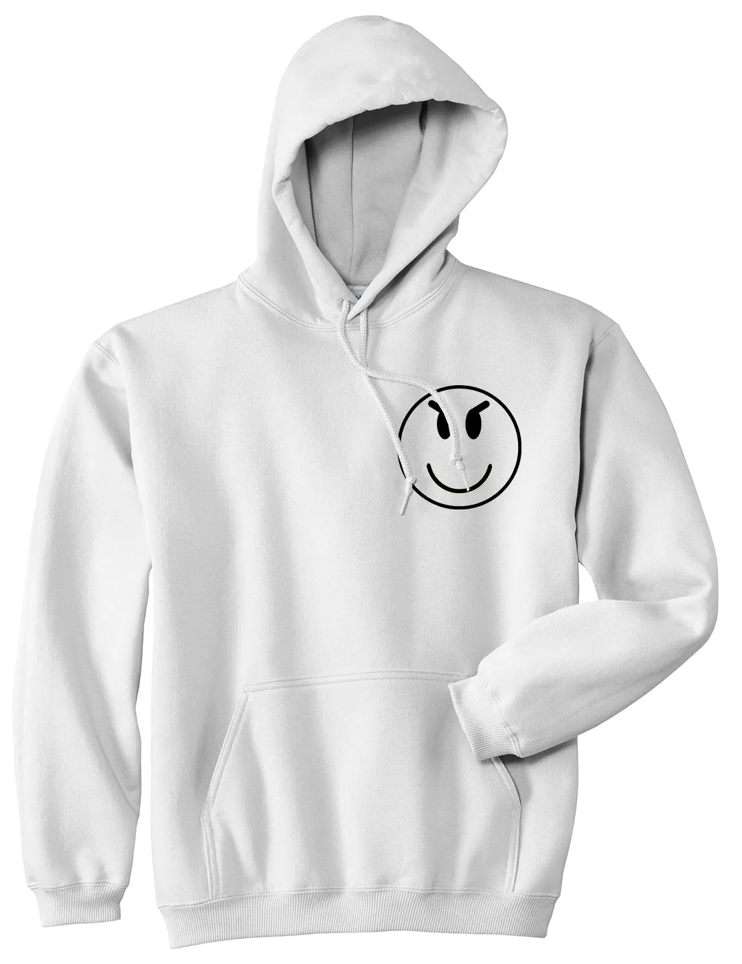 Evil Face Chest Mens Pullover Hoodie
