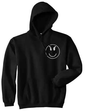 Evil Face Chest Mens Pullover Hoodie