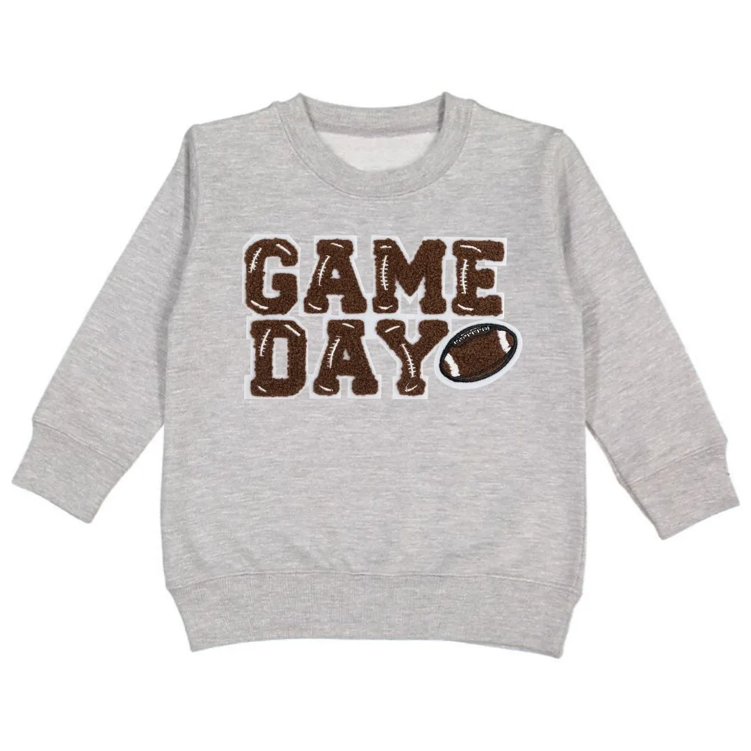 Game Day Patch Sweatshirt - Gray