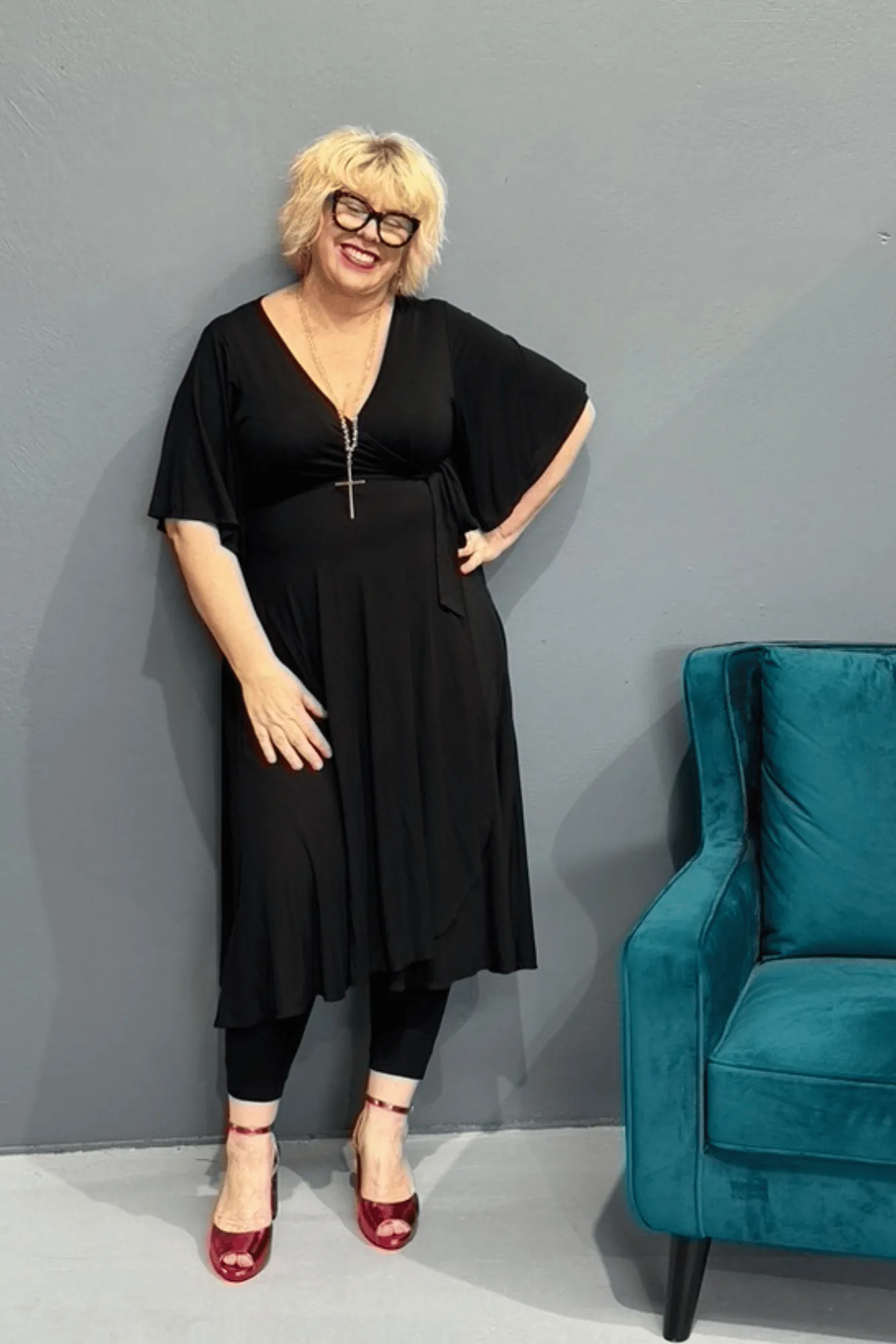 ‘GODDESS' Bamboo Wrap Dress - Black