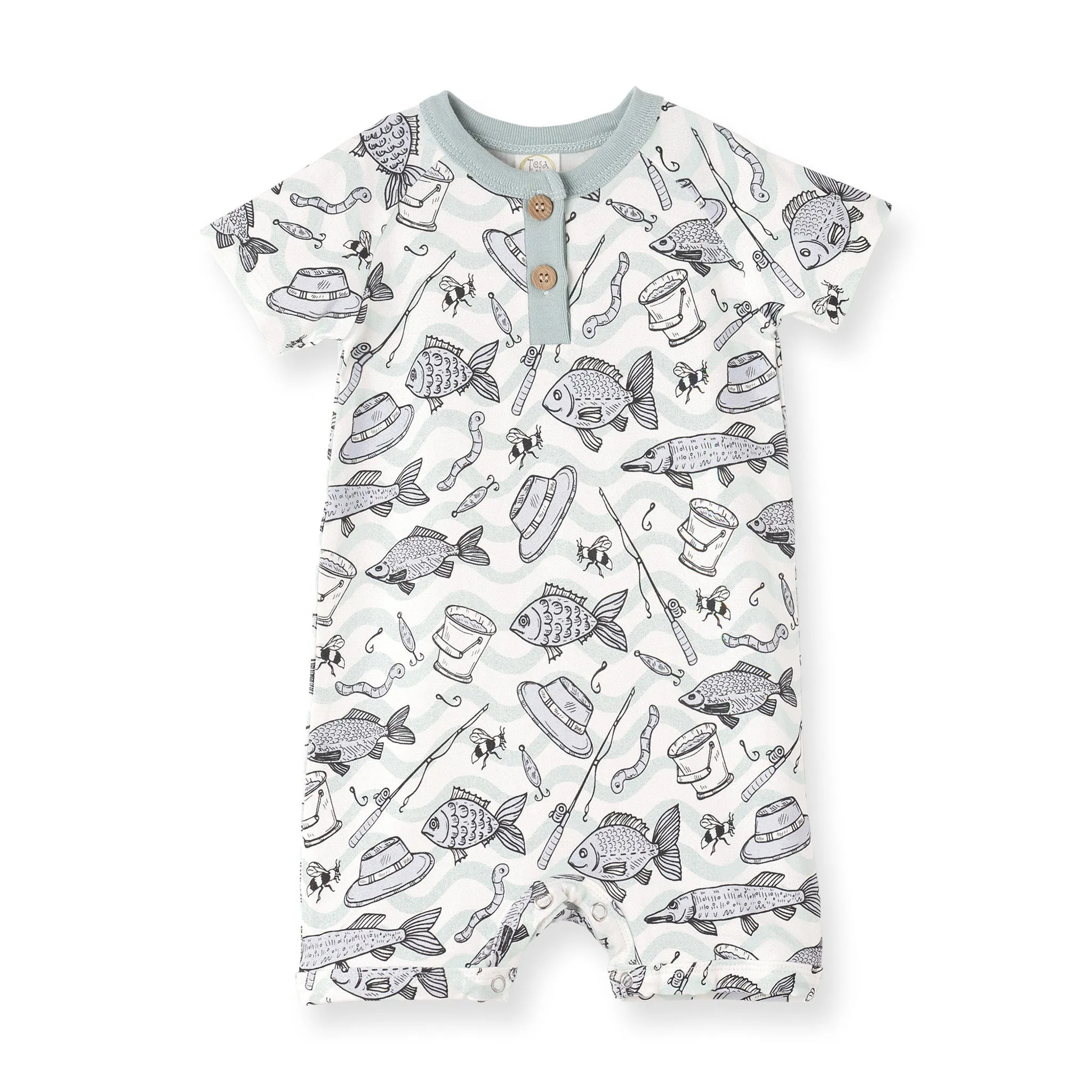 Gone Fishing Shortie Romper