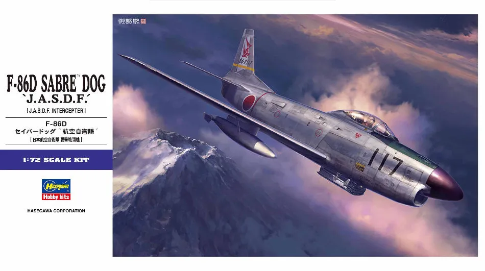 Hasegawa 01579 1/72 F-86D Sabre Dog "J.A.S.D.F." kit