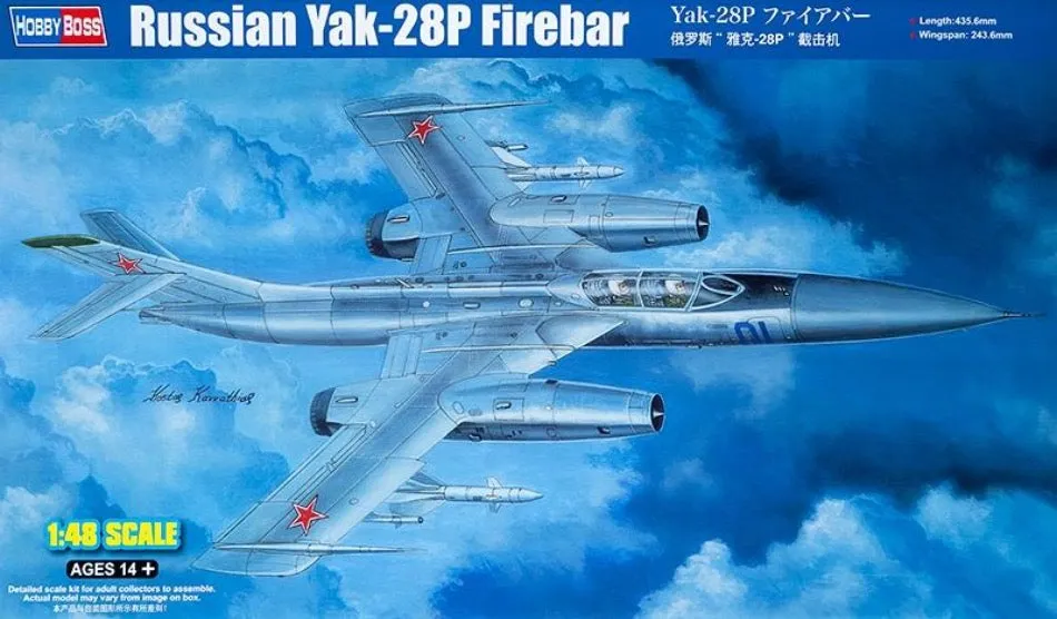 Hobby Boss 81767 1/48 Russian Yak-28P Firebar kit