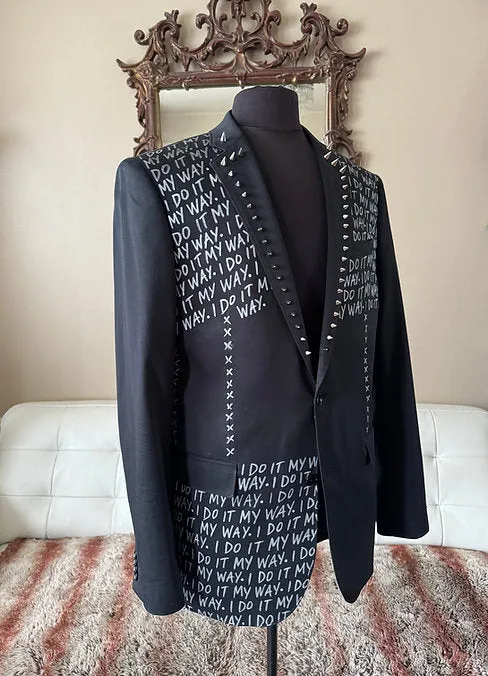 I DO IT MY WAY, Size 44L Mens Suit Jacket