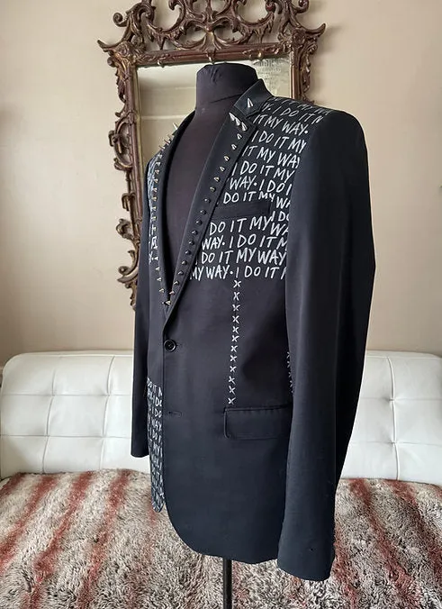 I DO IT MY WAY, Size 44L Mens Suit Jacket