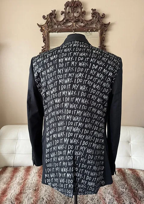 I DO IT MY WAY, Size 44L Mens Suit Jacket