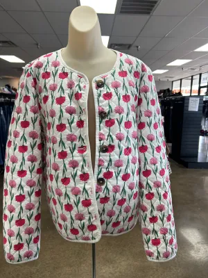 Jacket Puffer & Quilted By J. Crew In Floral Print, Size:Xl