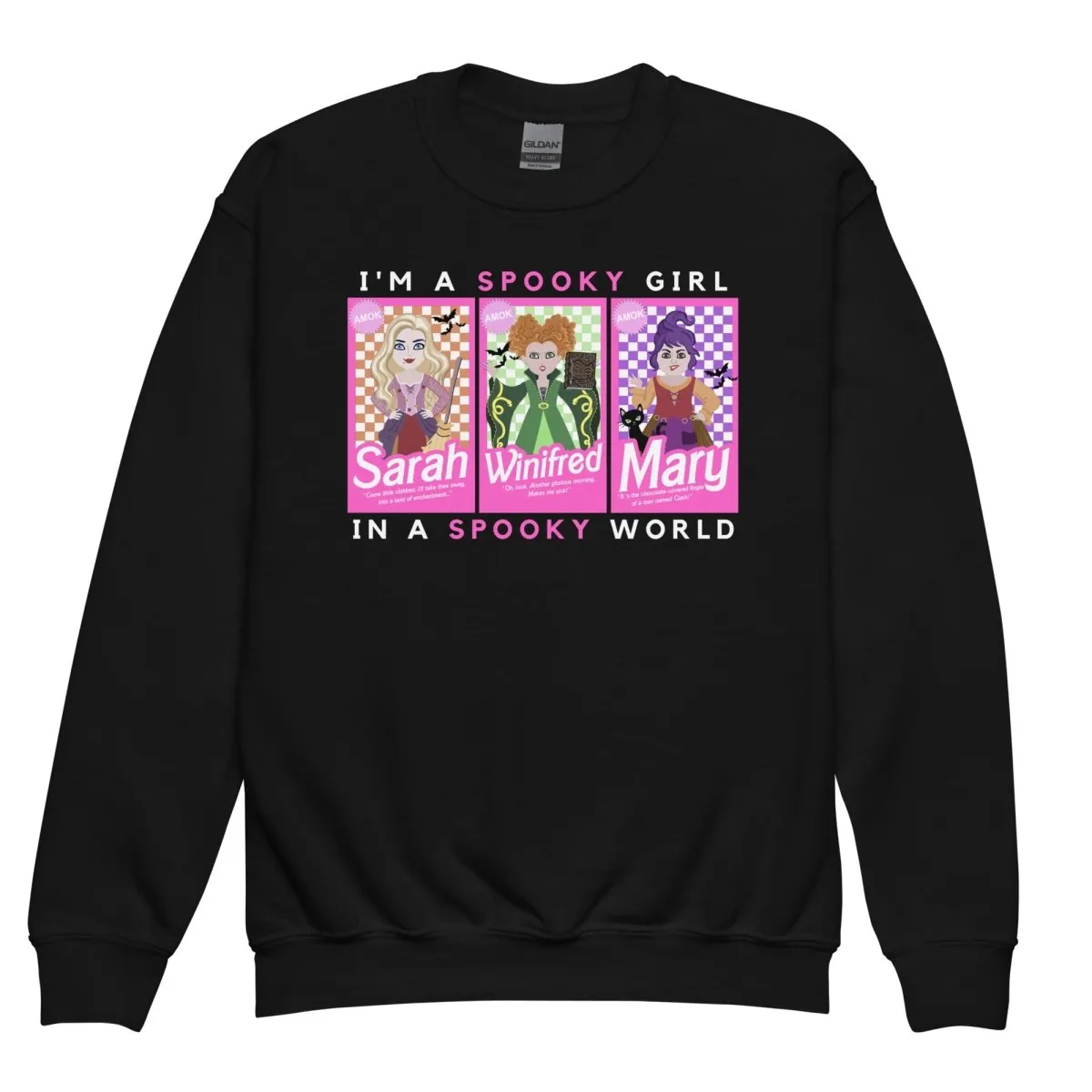 Kids 'I'm A Spooky Girl, In A Spooky World' Crewneck Sweatshirt