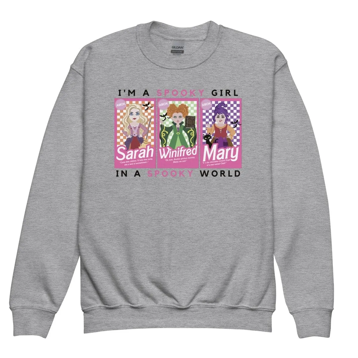 Kids 'I'm A Spooky Girl, In A Spooky World' Crewneck Sweatshirt