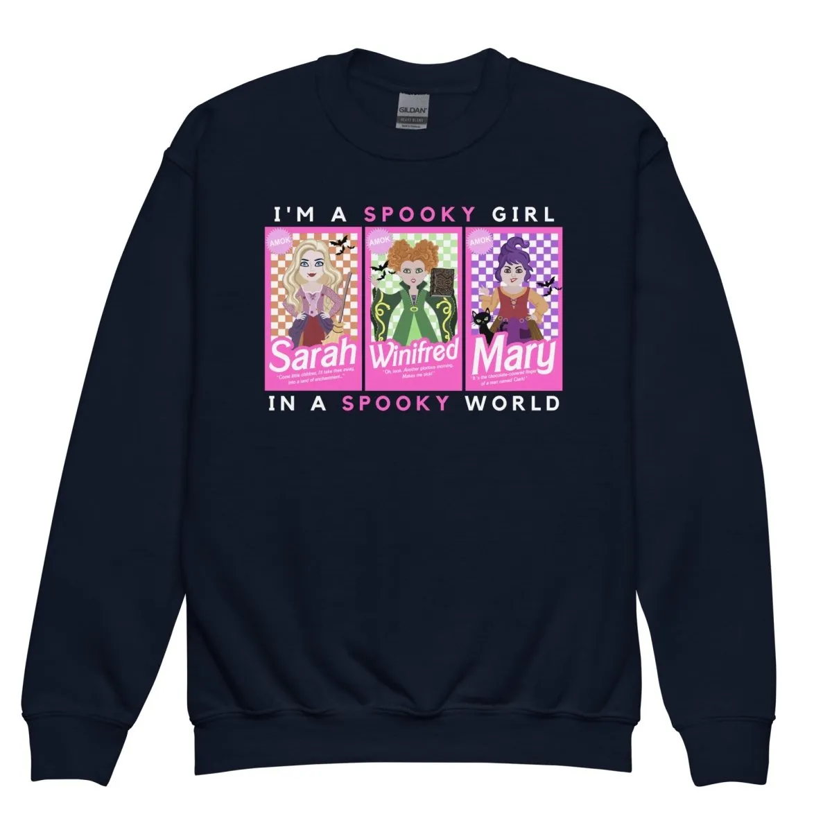 Kids 'I'm A Spooky Girl, In A Spooky World' Crewneck Sweatshirt
