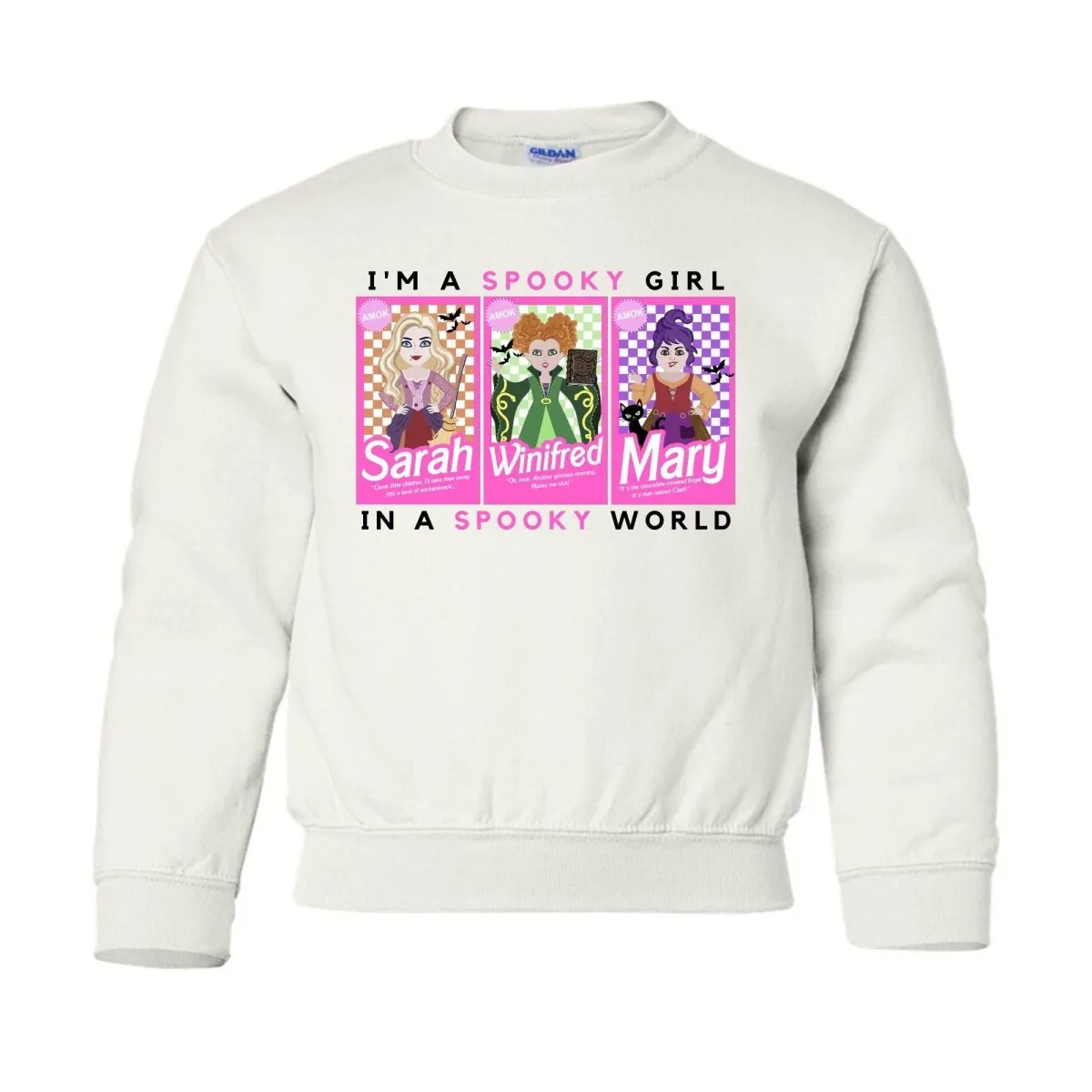 Kids 'I'm A Spooky Girl, In A Spooky World' Crewneck Sweatshirt
