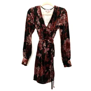 Leyden Velvet Floral Wrap Dress NWT- Size S