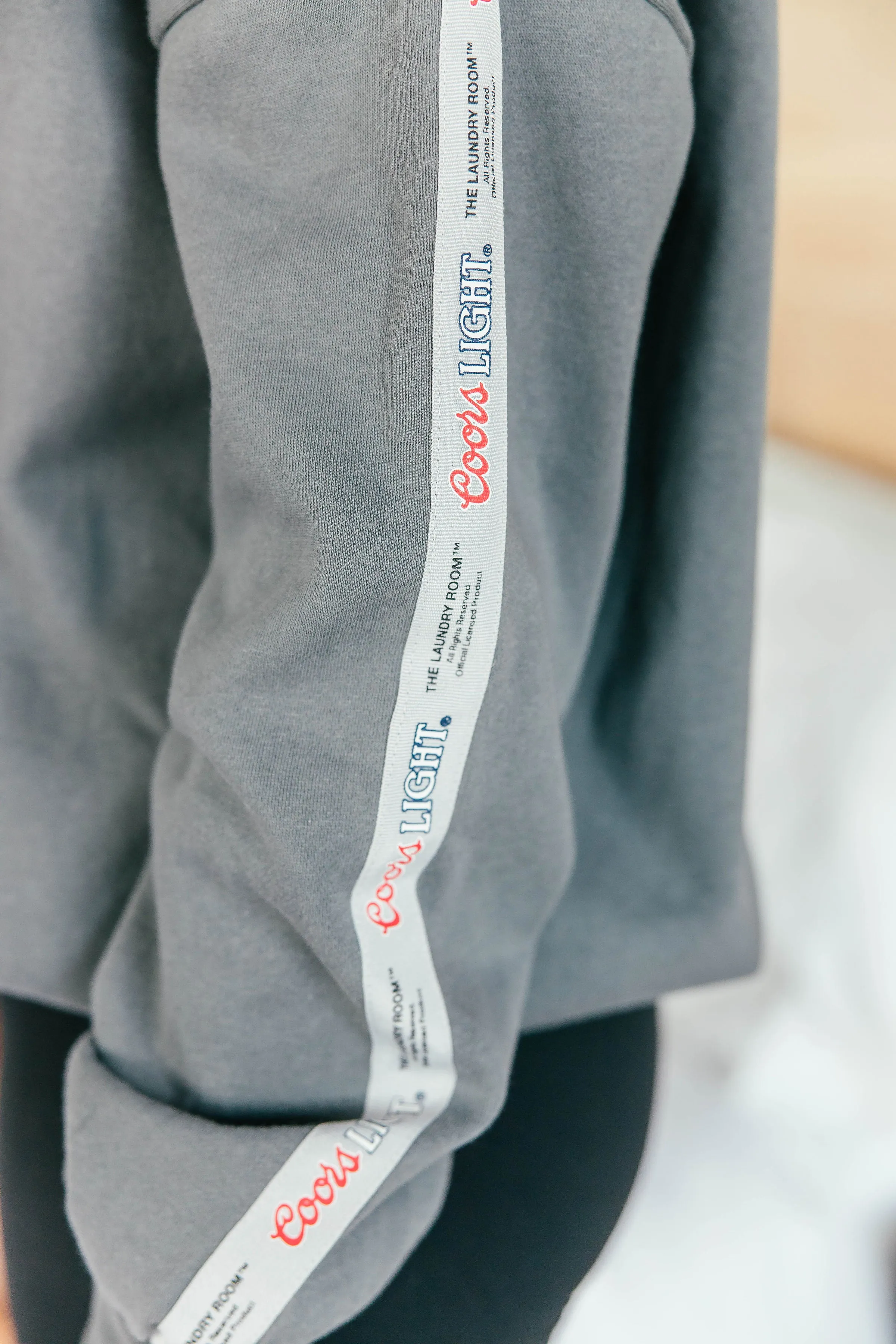 LICENSED!! "A Lil' Coors Light" Sweatshirt in Grey
